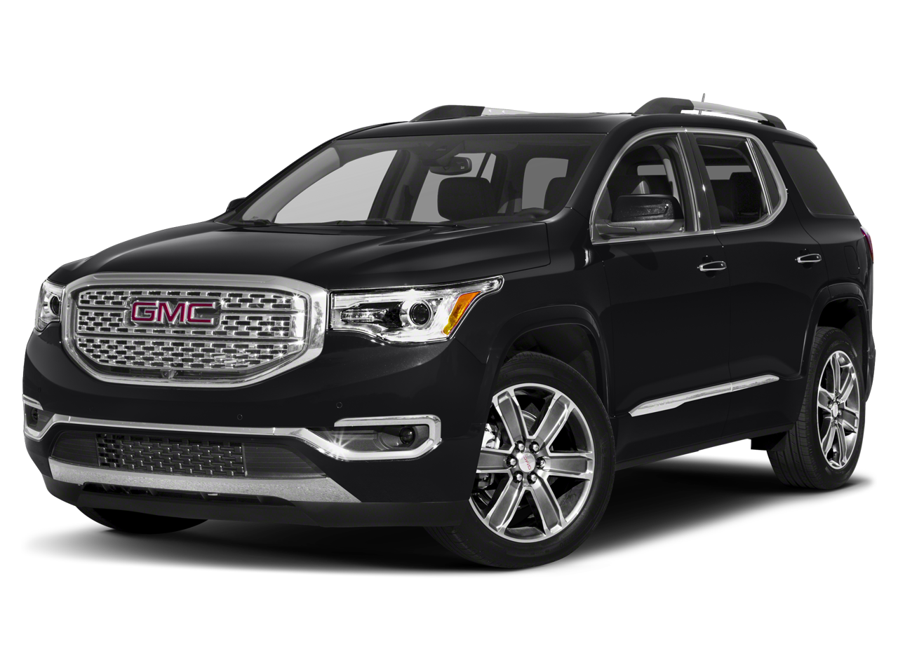 2019 GMC Acadia Denali in Red Quartz Tintcoat — front three-quarter view