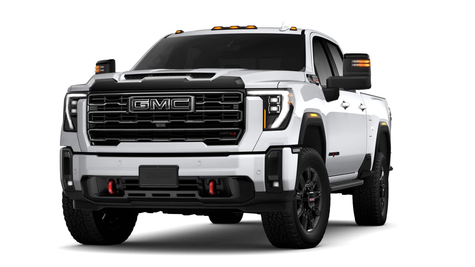 2026 GMC Sierra 2500 HD AT4 in Summit White — front three-quarter view