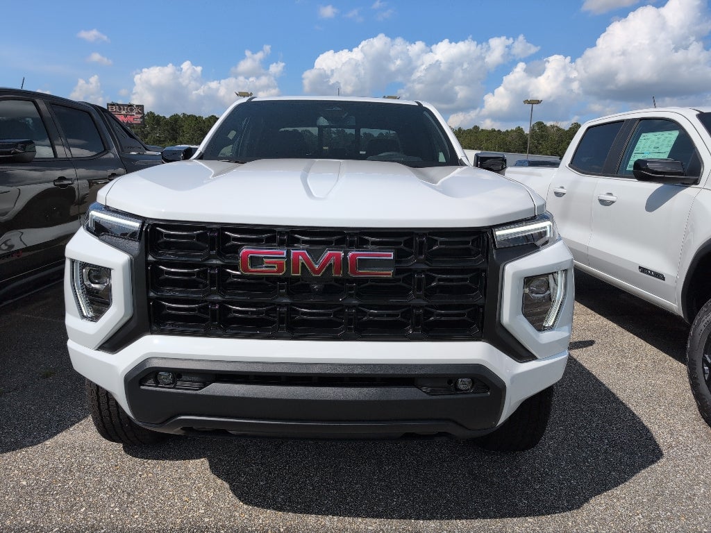 2025 GMC Canyon Elevation in Summit White — front three-quarter view