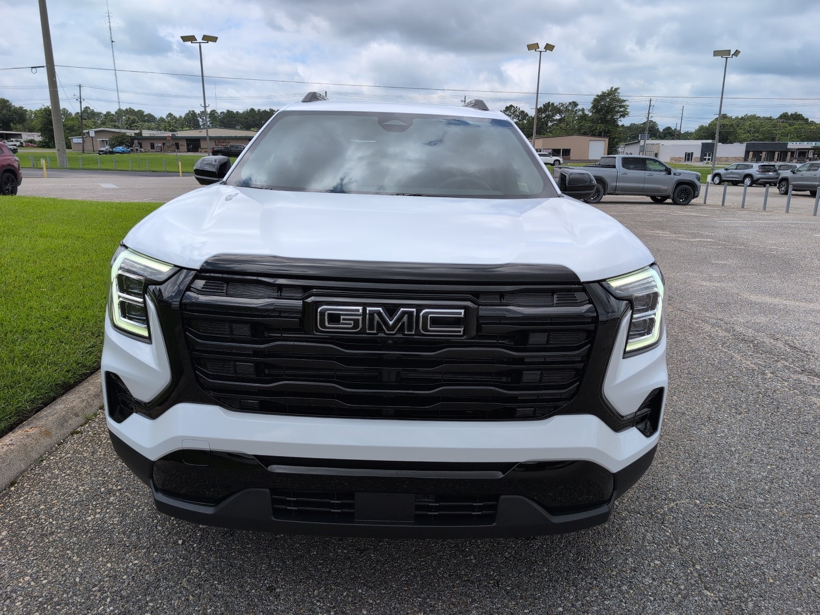 2026 GMC Terrain Elevation in Summit White — front three-quarter view