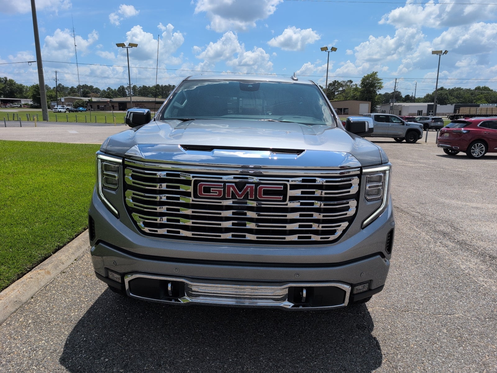 2026 GMC Sierra 1500 Denali in Sterling Metallic — front three-quarter view