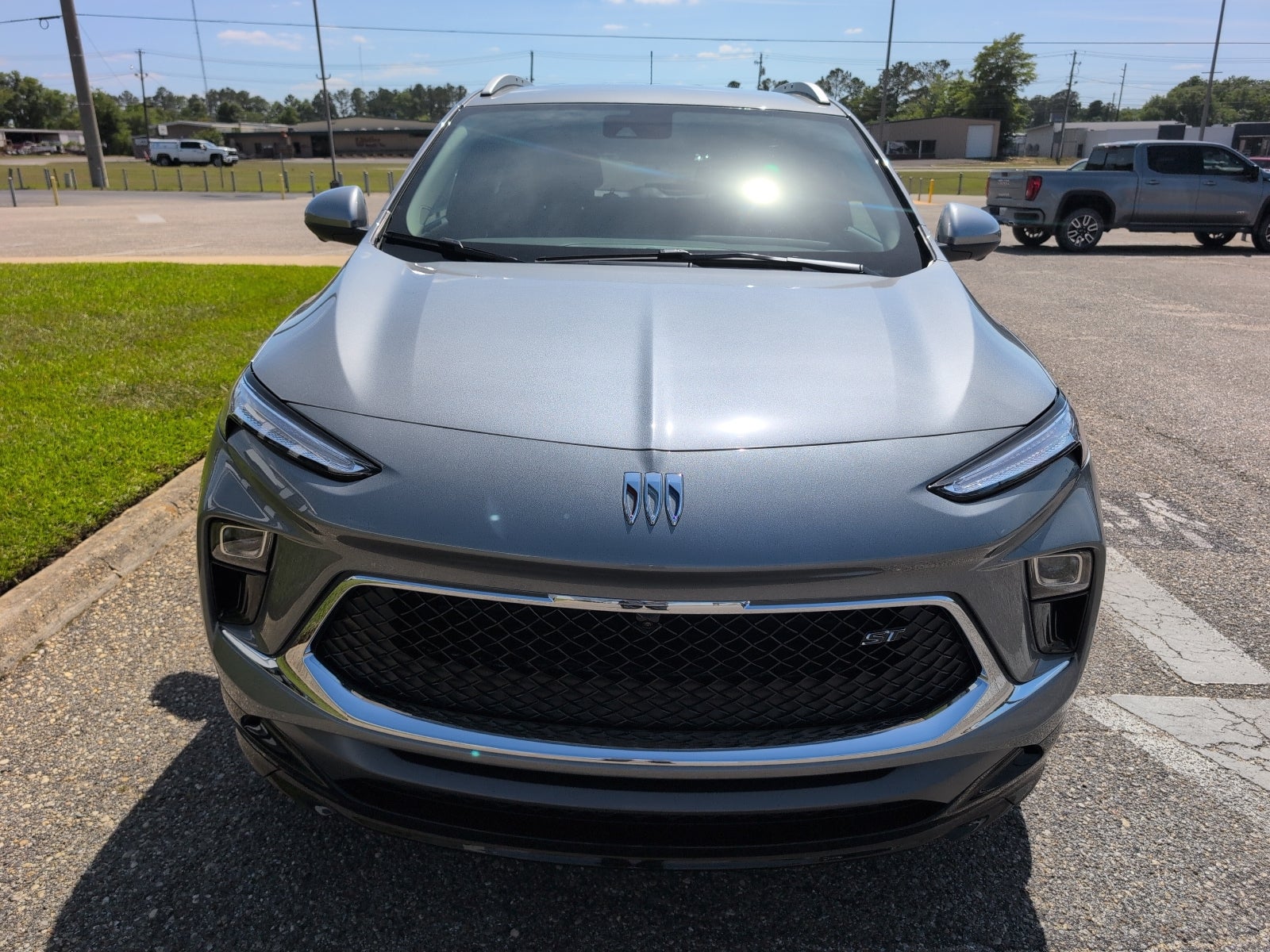 2026 Buick Encore GX Sport Touring in Moonstone Gray Metallic — front three-quarter view